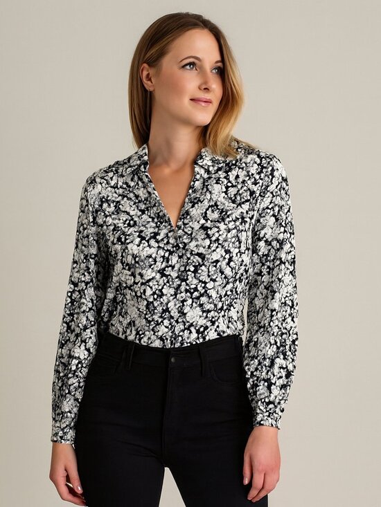 Scotch & Soda Tops - SCOTCH & SODA Flower and Anchor Allover Balloon Sleeve Shirt Women's Size 34 XS